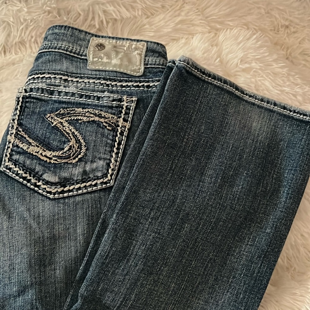 Silver Aiko bootcut jeans